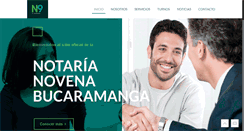 Desktop Screenshot of notaria9bucaramanga.com