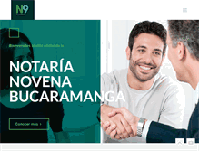 Tablet Screenshot of notaria9bucaramanga.com